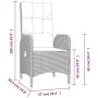 4-piece garden dining set with gray PE rattan cushions by vidaXL, Garden sets - Ref: Foro24-3185083, Price: 418,19 €, Discoun...