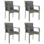 5-piece garden dining set with gray synthetic rattan cushions by vidaXL, Garden sets - Ref: Foro24-3184970, Price: 392,90 €, ...