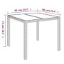 3-piece garden dining set with gray synthetic rattan cushions by vidaXL, Garden sets - Ref: Foro24-3184981, Price: 214,53 €, ...