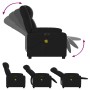 Sillón de masaje reclinable eléctrico cuero sintético negro