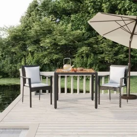 3-piece garden dining set with black synthetic rattan cushions by vidaXL, Garden sets - Ref: Foro24-3157963, Price: 238,03 €,...