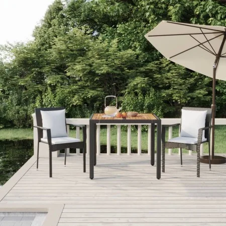 3-piece garden dining set with black synthetic rattan cushions by vidaXL, Garden sets - Ref: Foro24-3157963, Price: 238,03 €,...