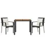 3-piece garden dining set with black synthetic rattan cushions by vidaXL, Garden sets - Ref: Foro24-3157963, Price: 238,03 €,...