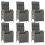 Garden dining set 7 pieces and gray synthetic rattan cushions by vidaXL, Garden sets - Ref: Foro24-3185032, Price: 919,12 €, ...