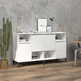 Sideboards 2 Stk. Sperrholz glänzend weiß 60x35x70 cm von vidaXL, Sideboards - Ref: Foro24-3185729, Preis: 117,25 €, Rabatt: %