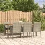 Garden dining set 7 pieces and gray synthetic rattan cushions by vidaXL, Garden sets - Ref: Foro24-3185021, Price: 452,60 €, ...