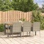 Set comedor jardín 7 pzas y cojines ratán sintético gris de vidaXL, Conjuntos de jardín - Ref: Foro24-3185021, Precio: 467,82...