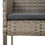 Garden dining set 9 pieces and gray synthetic rattan cushions by vidaXL, Garden sets - Ref: Foro24-3185022, Price: 605,42 €, ...