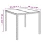 3-piece garden dining set with gray synthetic rattan cushions by vidaXL, Garden sets - Ref: Foro24-3185029, Price: 341,55 €, ...