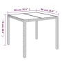 Set comedor de jardín 3 pzas con cojines ratán sintético negro de vidaXL, Conjuntos de jardín - Ref: Foro24-3157951, Precio: ...