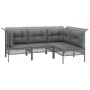 8-piece garden furniture set and gray synthetic rattan cushions by vidaXL, Garden sets - Ref: Foro24-3187592, Price: 501,63 €...