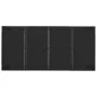 Set de comedor de jardín 9 pzas y cojines ratán sintético negro de vidaXL, Conjuntos de jardín - Ref: Foro24-3184980, Precio:...