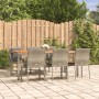 Garden dining set 7 pieces and gray synthetic rattan cushions by vidaXL, Garden sets - Ref: Foro24-3184973, Price: 525,79 €, ...