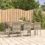 Set comedor jardín 7 pzas y cojines ratán sintético gris de vidaXL, Conjuntos de jardín - Ref: Foro24-3184973, Precio: 552,30...
