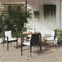 5-teiliges Gartenmöbel-Set mit schwarzen synthetischen Rattankissen von vidaXL, Gartensets - Ref: Foro24-3157964, Preis: 444,...