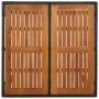 5-teiliges Gartenmöbel-Set mit schwarzen synthetischen Rattankissen von vidaXL, Gartensets - Ref: Foro24-3157964, Preis: 381,...