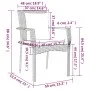 3-piece garden dining set with gray synthetic rattan cushions by vidaXL, Garden sets - Ref: Foro24-3157957, Price: 198,40 €, ...