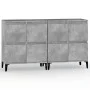 Sideboards 2 pcs concrete gray plywood 60x35x70 cm by vidaXL, Sideboards - Ref: Foro24-3185763, Price: 135,18 €, Discount: %