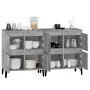 Sideboards 2 pcs concrete gray plywood 60x35x70 cm by vidaXL, Sideboards - Ref: Foro24-3185763, Price: 135,18 €, Discount: %