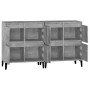 Aparadores 2 uds madera contrachapada gris hormigón 60x35x70 cm de vidaXL, Aparadores - Ref: Foro24-3185763, Precio: 137,11 €...
