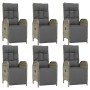 Set comedor jardín 7 pzas y cojines ratán sintético gris de vidaXL, Conjuntos de jardín - Ref: Foro24-3185033, Precio: 988,05...