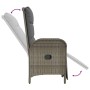 Set comedor jardín 7 pzas y cojines ratán sintético gris de vidaXL, Conjuntos de jardín - Ref: Foro24-3185033, Precio: 988,05...