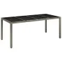 Set comedor jardín 7 pzas y cojines ratán sintético gris de vidaXL, Conjuntos de jardín - Ref: Foro24-3185033, Precio: 1,00 €...