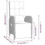 Set comedor jardín 7 pzas y cojines ratán sintético gris de vidaXL, Conjuntos de jardín - Ref: Foro24-3185033, Precio: 1,00 €...