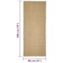 Sisalteppich für Kratzbaum 80x200 cm von vidaXL, Katzenmöbelzubehör - Ref: Foro24-3203417, Preis: 106,06 €, Rabatt: %