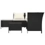 Garden set with 4-piece black synthetic rattan cushions by vidaXL, Garden sets - Ref: Foro24-319690, Price: 337,29 €, Discoun...
