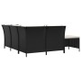 Gartenset mit Kissen 4-teilig synthetisches Rattan schwarz von vidaXL, Gartensets - Ref: Foro24-319690, Preis: 325,94 €, Raba...