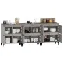 Sideboards 3 Stück Sperrholz Sonoma grau 60x35x70 cm von vidaXL, Sideboards - Ref: Foro24-3185781, Preis: 225,80 €, Rabatt: %