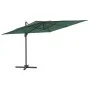 Cantilever umbrella with green LED 400x300 cm by vidaXL, Umbrellas - Ref: Foro24-319928, Price: 226,51 €, Discount: %