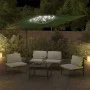 Cantilever umbrella with green LED 400x300 cm by vidaXL, Umbrellas - Ref: Foro24-319928, Price: 226,51 €, Discount: %