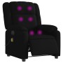 Sillón reclinable de masaje eléctrico tela negro