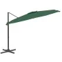 Cantilever umbrella with green LED 400x300 cm by vidaXL, Umbrellas - Ref: Foro24-319928, Price: 226,51 €, Discount: %