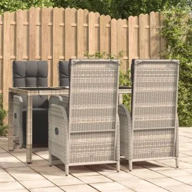 5-piece garden dining set with gray synthetic rattan cushions by vidaXL, Garden sets - Ref: Foro24-3185031, Price: 773,29 €, ...
