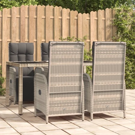 5-piece garden dining set with gray synthetic rattan cushions by vidaXL, Garden sets - Ref: Foro24-3185031, Price: 624,74 €, ...