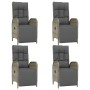 5-piece garden dining set with gray synthetic rattan cushions by vidaXL, Garden sets - Ref: Foro24-3185031, Price: 624,74 €, ...