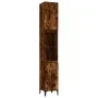 3-teiliges Badezimmermöbel-Set aus geräuchertem Eichensperrholz von vidaXL, Badezimmermöbel - Ref: Foro24-3185610, Preis: 205...