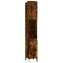 3-teiliges Badezimmermöbel-Set aus geräuchertem Eichensperrholz von vidaXL, Badezimmermöbel - Ref: Foro24-3185610, Preis: 206...