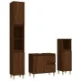 Set de muebles de baño 3 pzas madera contrachapada roble marrón de vidaXL, Muebles de baño - Ref: Foro24-3185542, Precio: 204...