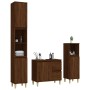 3-piece bathroom furniture set made of brown oak plywood by vidaXL, Bathroom furniture - Ref: Foro24-3185542, Price: 209,57 €...