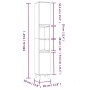 3-piece bathroom furniture set made of brown oak plywood by vidaXL, Bathroom furniture - Ref: Foro24-3185542, Price: 209,57 €...