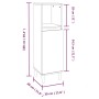 3-piece bathroom furniture set made of brown oak plywood by vidaXL, Bathroom furniture - Ref: Foro24-3185542, Price: 209,57 €...