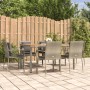 Garden dining set 7 pieces and gray synthetic rattan cushions by vidaXL, Garden sets - Ref: Foro24-3184972, Price: 506,81 €, ...