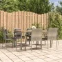 Garden dining set 7 pieces and gray synthetic rattan cushions by vidaXL, Garden sets - Ref: Foro24-3184972, Price: 509,88 €, ...