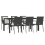 7-piece garden dining set with black synthetic rattan cushions by vidaXL, Garden sets - Ref: Foro24-3157955, Price: 584,49 €,...