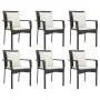 7-piece garden dining set with black synthetic rattan cushions by vidaXL, Garden sets - Ref: Foro24-3157955, Price: 584,49 €,...