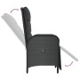 5-teiliges Gartenmöbel-Set mit schwarzen synthetischen Rattankissen von vidaXL, Gartensets - Ref: Foro24-3185065, Preis: 571,...